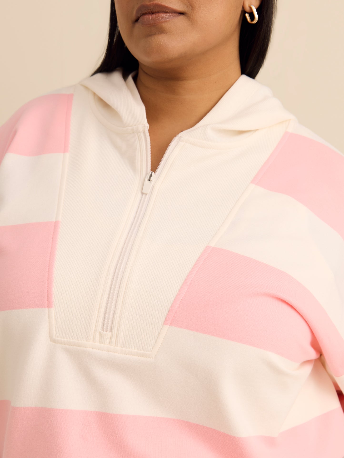 Long Pull-Over Sweatshirt with Hood - Active Zone