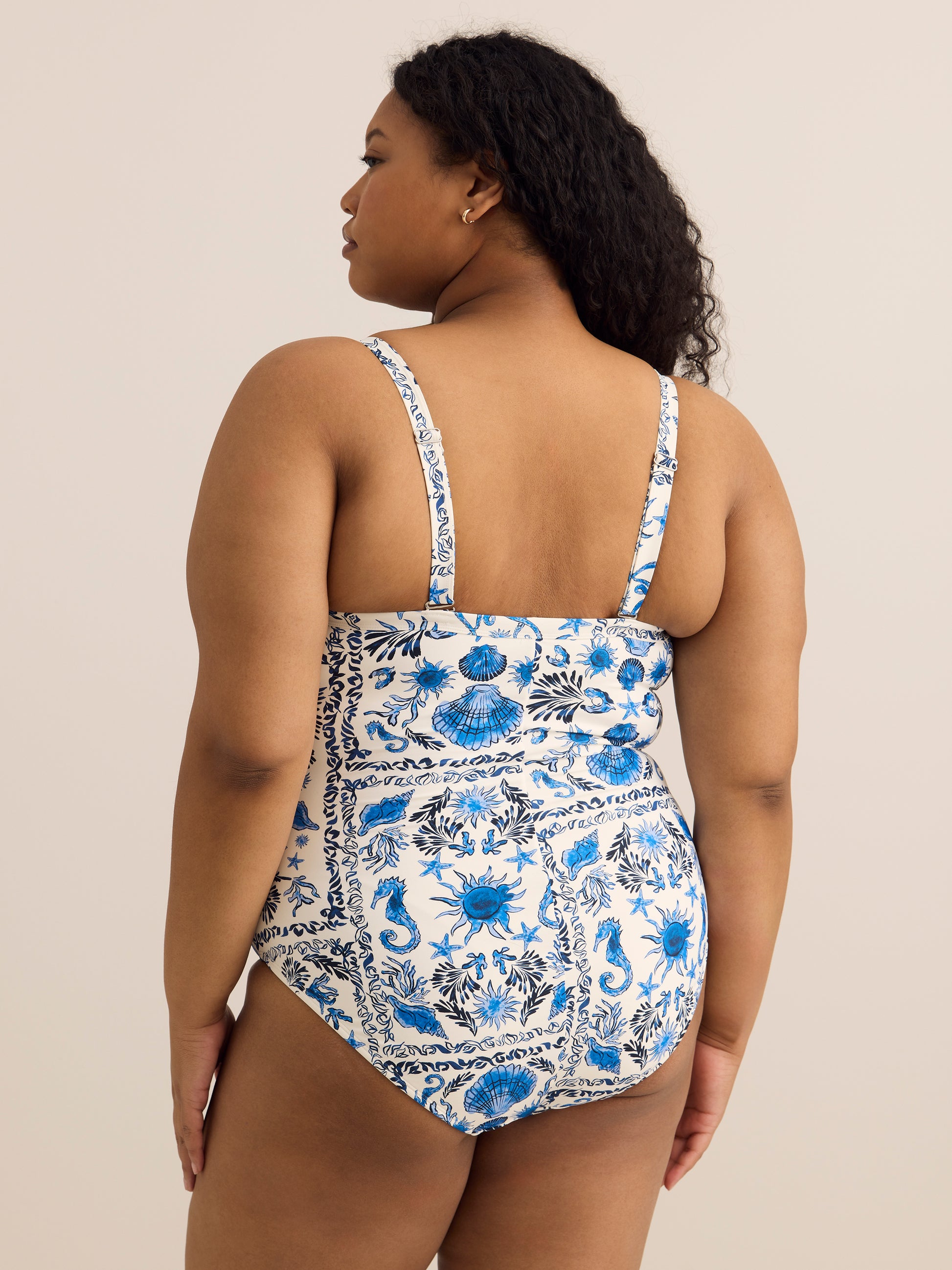 Printed One-Piece Swimsuit