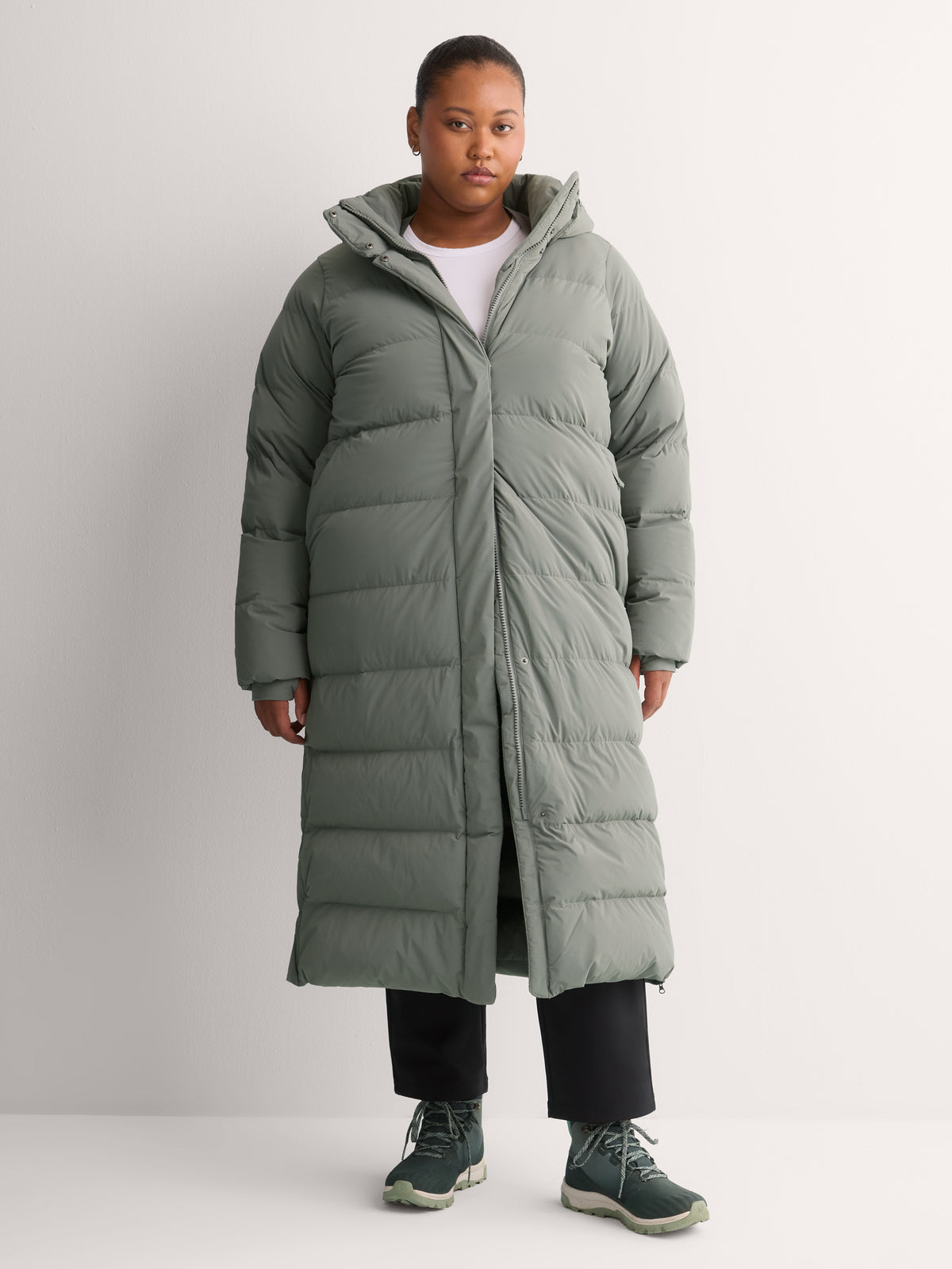 Amaze Long Hooded Puffer Jacket - Columbia