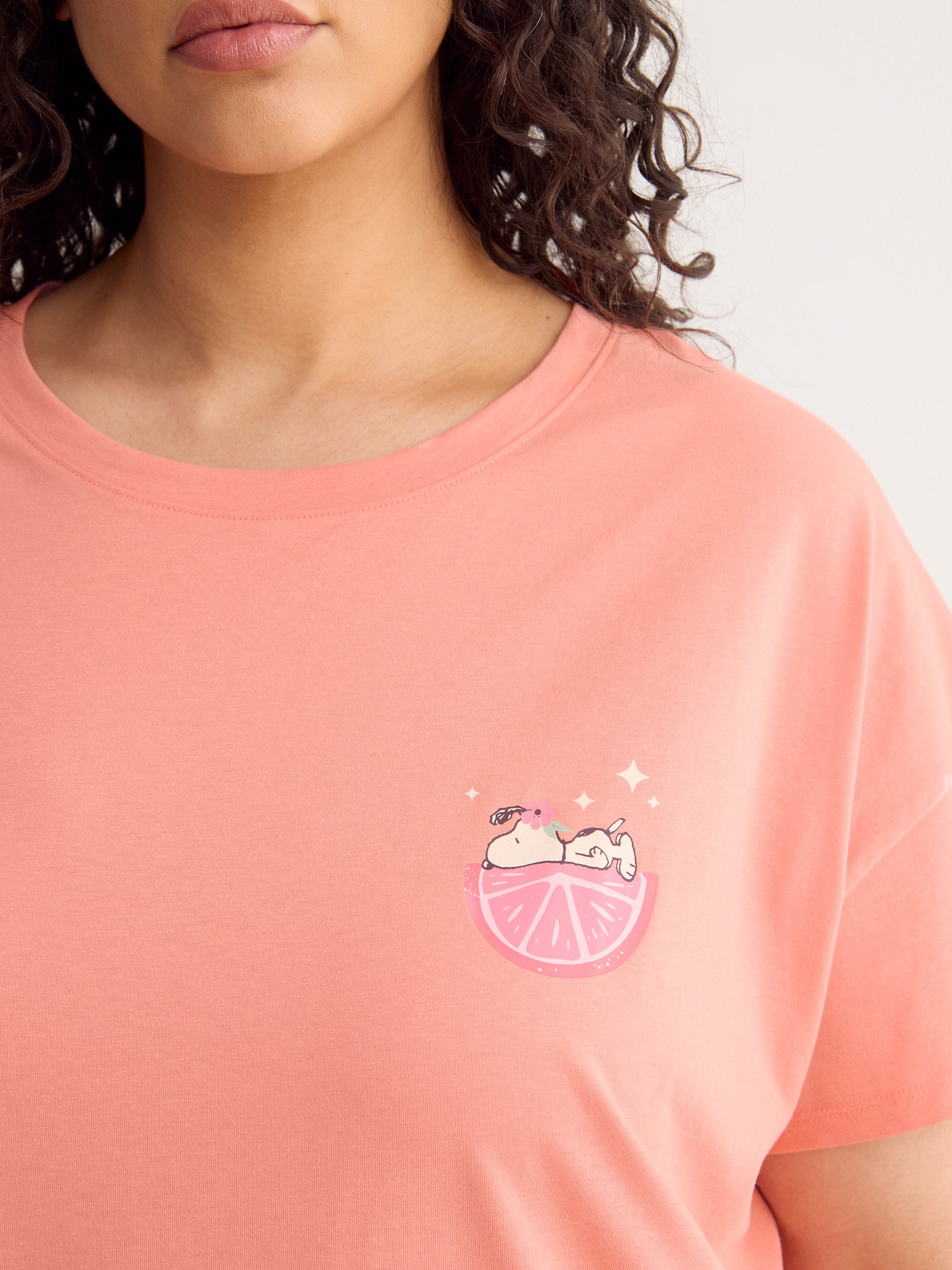 Pink Snoopy Short-Sleeve Sleepshirt - ti Voglio