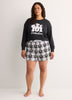 Black Long-Sleeve Pyjama Sweatshirt with Dalmatian Chest Print - Disney