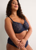 Full-Coverage Underwire Embroidered Mesh Bra - Déesse