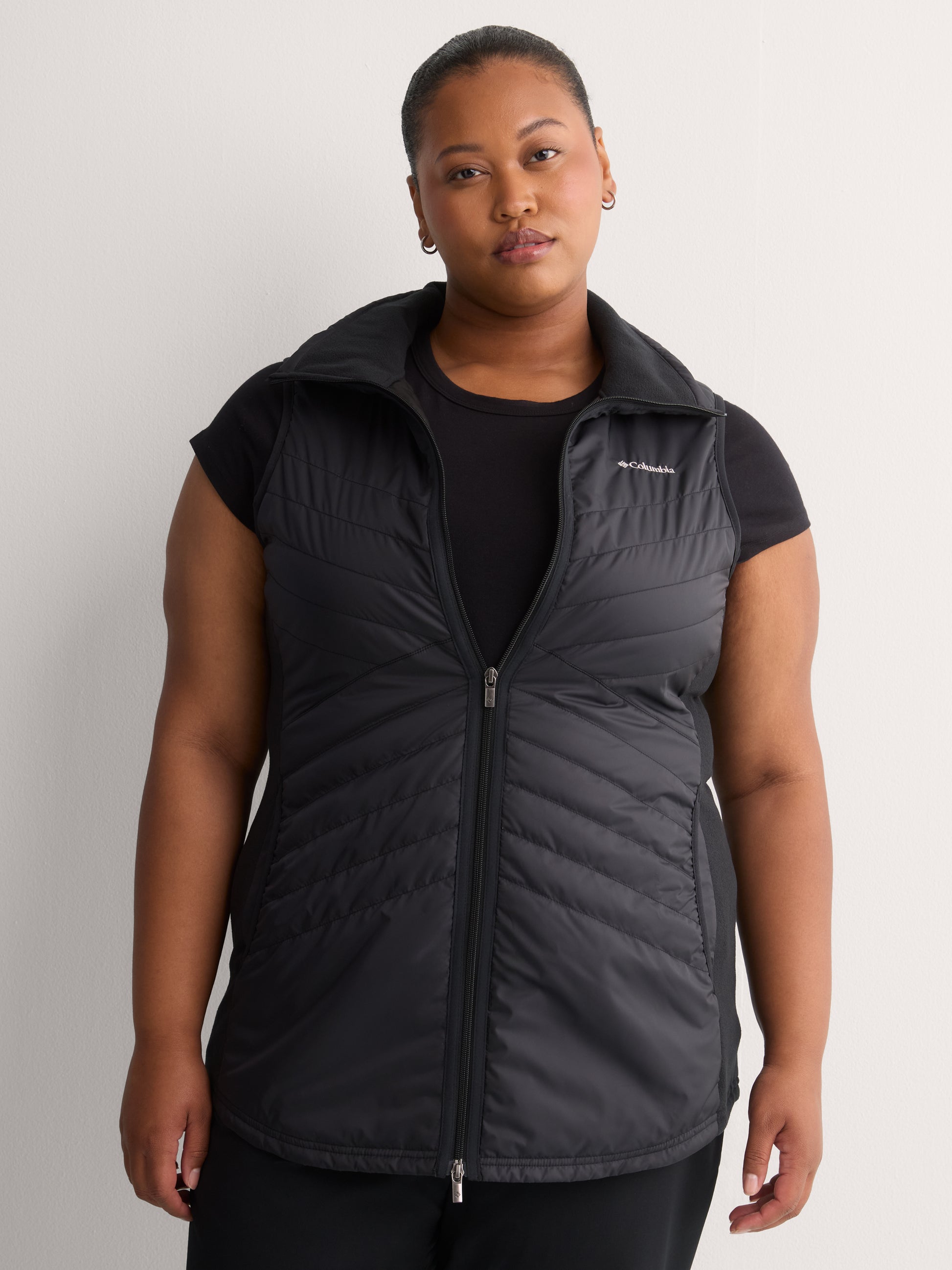 Mix It Around Long Vest II - Columbia