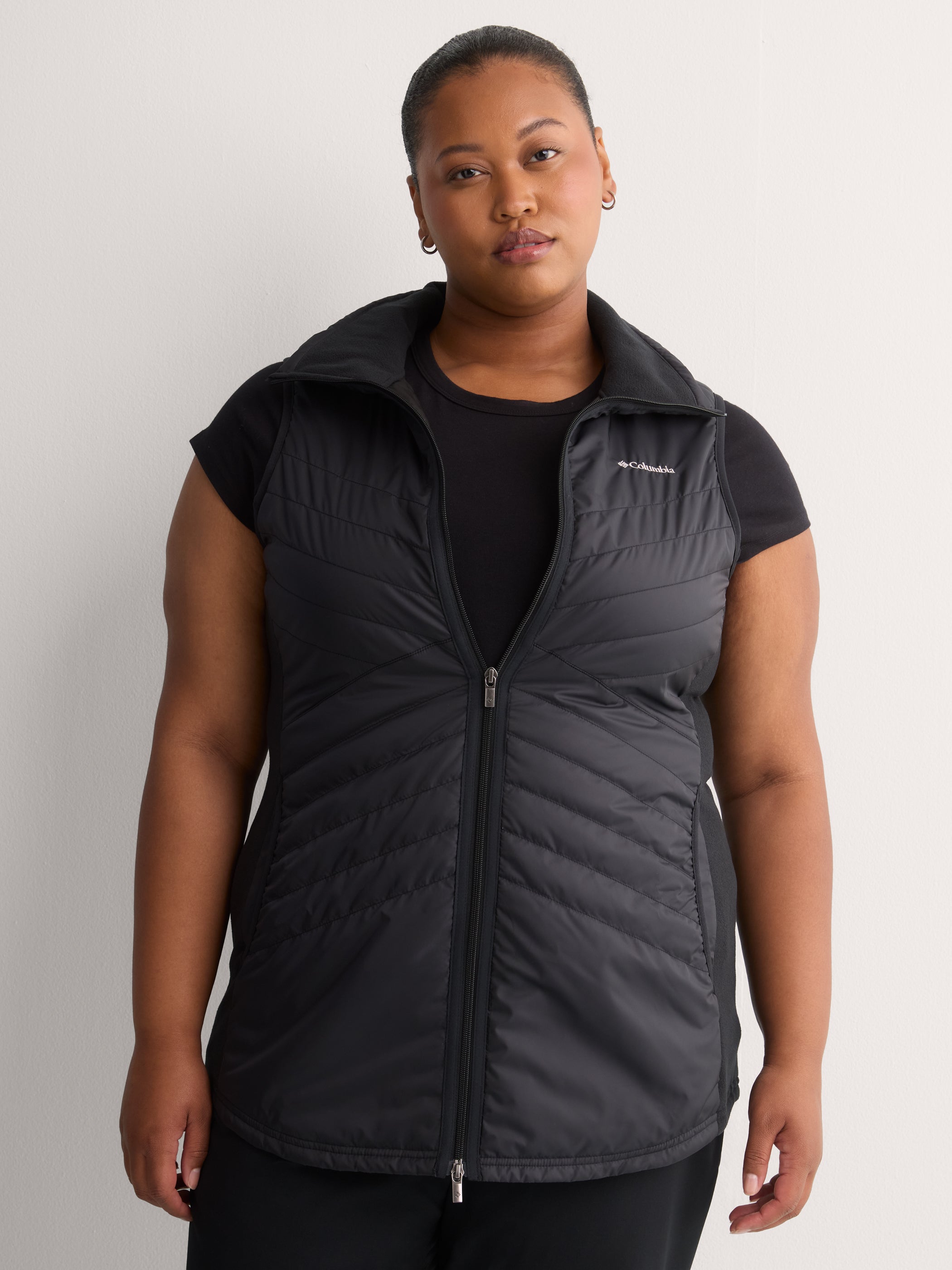 Mix It Around Long Vest II - Columbia