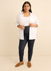 Faux Denim Legging With Lace Detail