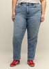 Petite, Curvy-Fit Straight-Leg Jean - d/C JEANS