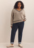 Responsible, Cotton-Blend Long-Sleeve V-Neck Sweater