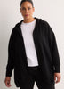 French Terry Hooded Open Cardigan - Active Zone