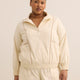 Beige Water-Repellent Track Jacket - Active Zone