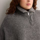 Half Zip Pop-Over Cape