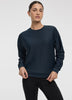 Crew-Neck Sweatshirt with Side Zippers - Hyba