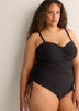 One-Piece Swimsuit With Bandeau Top