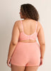 Pink Wireless Padded T-Shirt Bra with Lace - tiVOGLIO