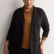 Black Single-Breasted Tailored Knit Blazer