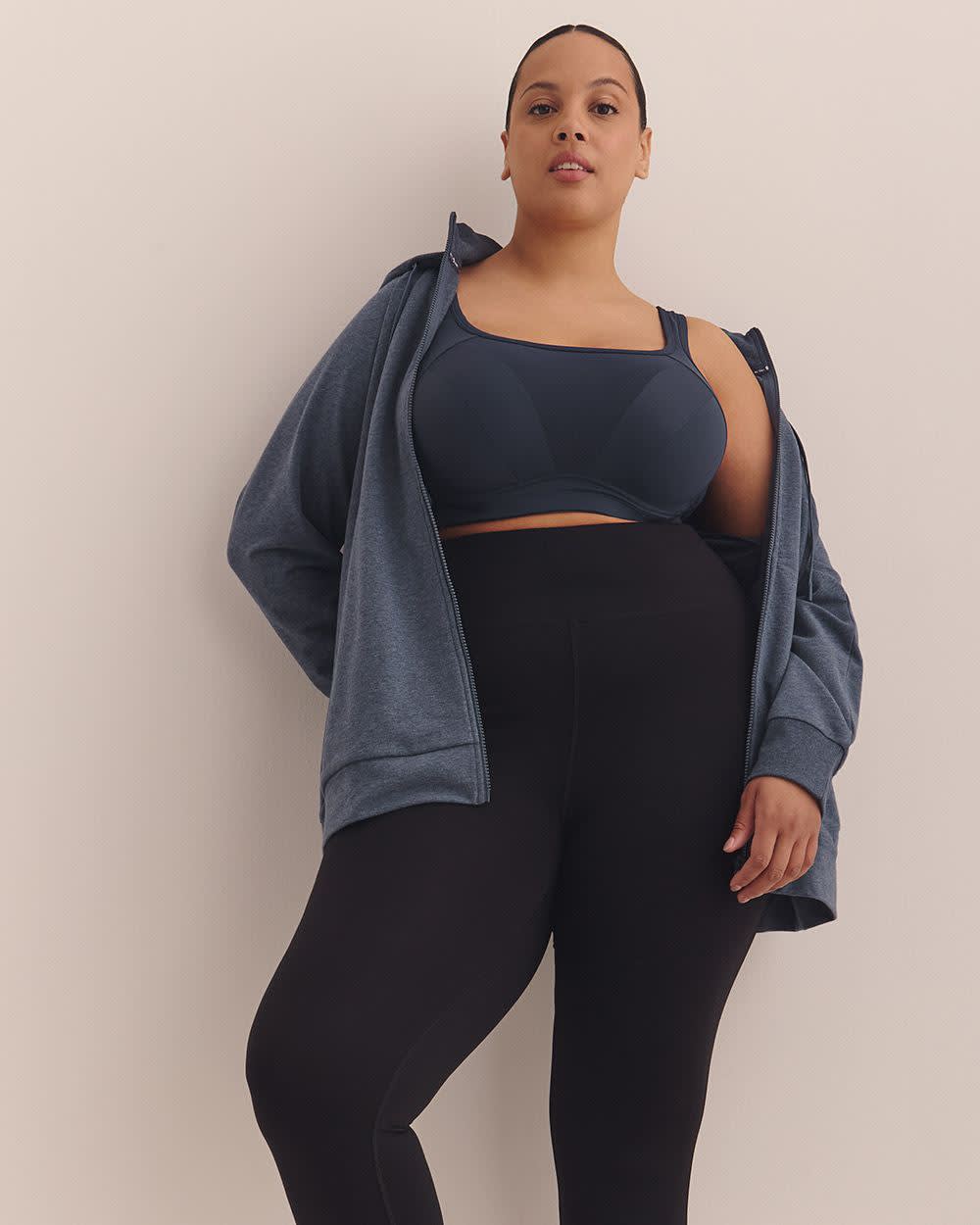 High-Support Blue Underwire Sports Bra - Active Zone