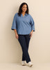 Denim Pull Over Blouse