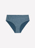 Blue Leopard-Print Cotton High-Cut Brief - tiVOGLIO