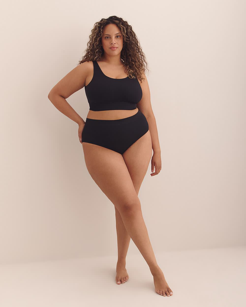 Reversible Seamless Ribbed Knit Bralette - ti Voglio