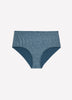 Blue Leopard-Print Cotton Full Brief - tiVOGLIO