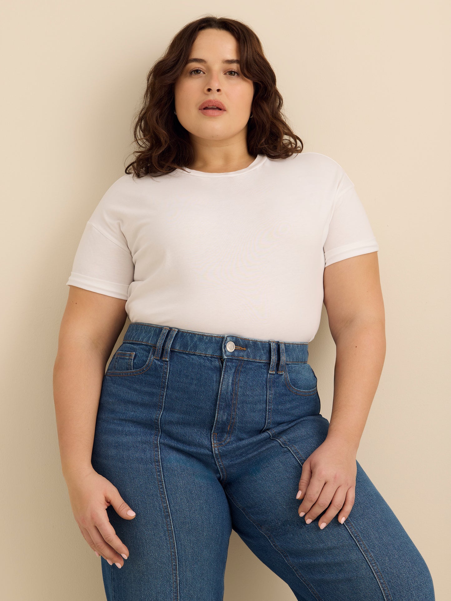 Jean coupe curvye à jambe évasée et taille haute - d/C JEANS