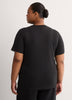 Black Short-Sleeve Crewneck Tee with Small Logo - adidas