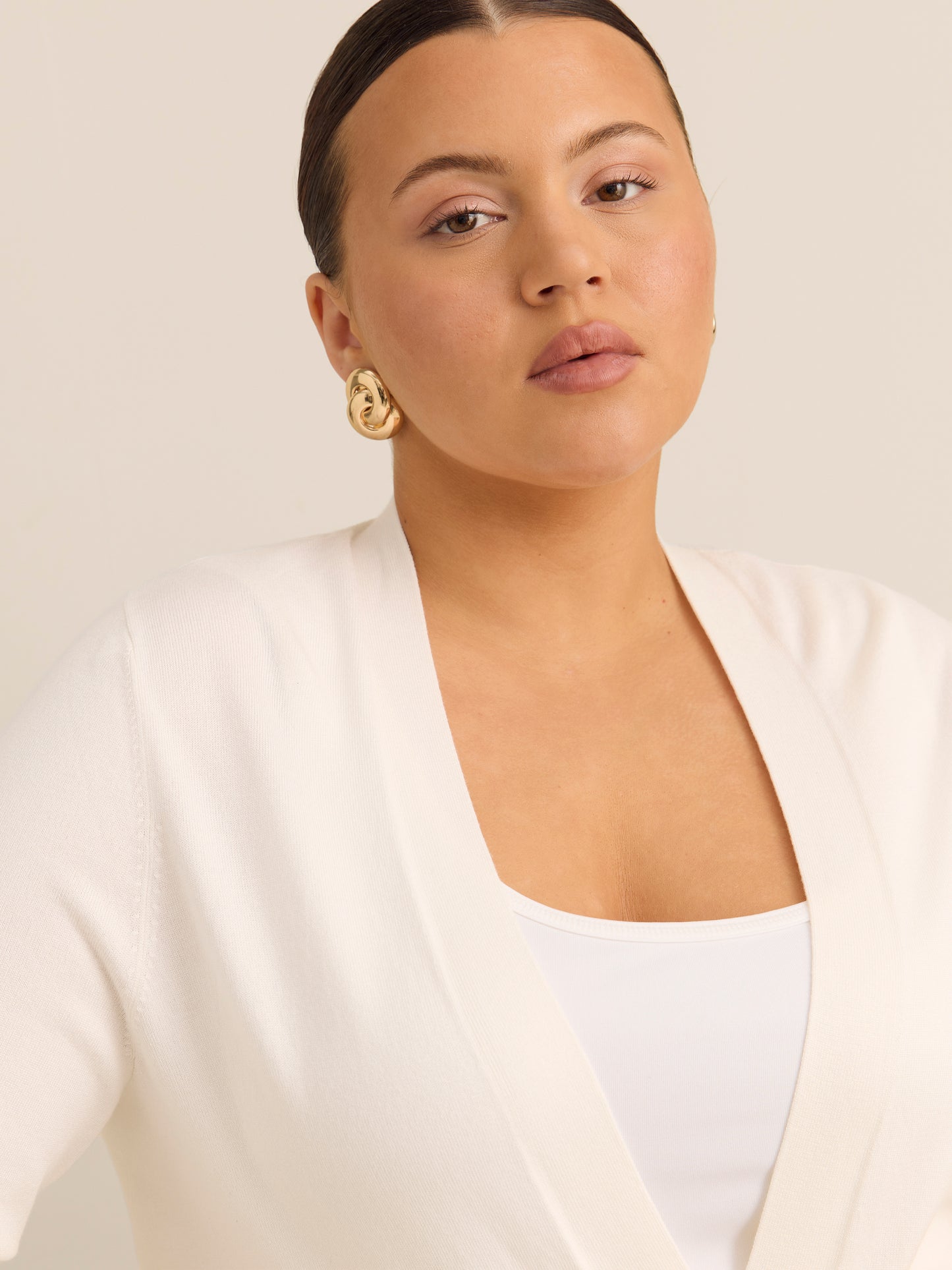 Fine Gauge Knit Sweater Overpiece - Addition Elle