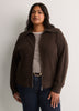 Straight Zippered Sweater Cardigan