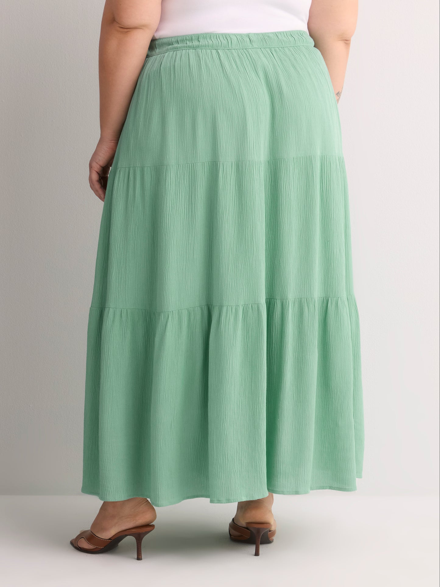 Pull-On Boho Maxi Skirt