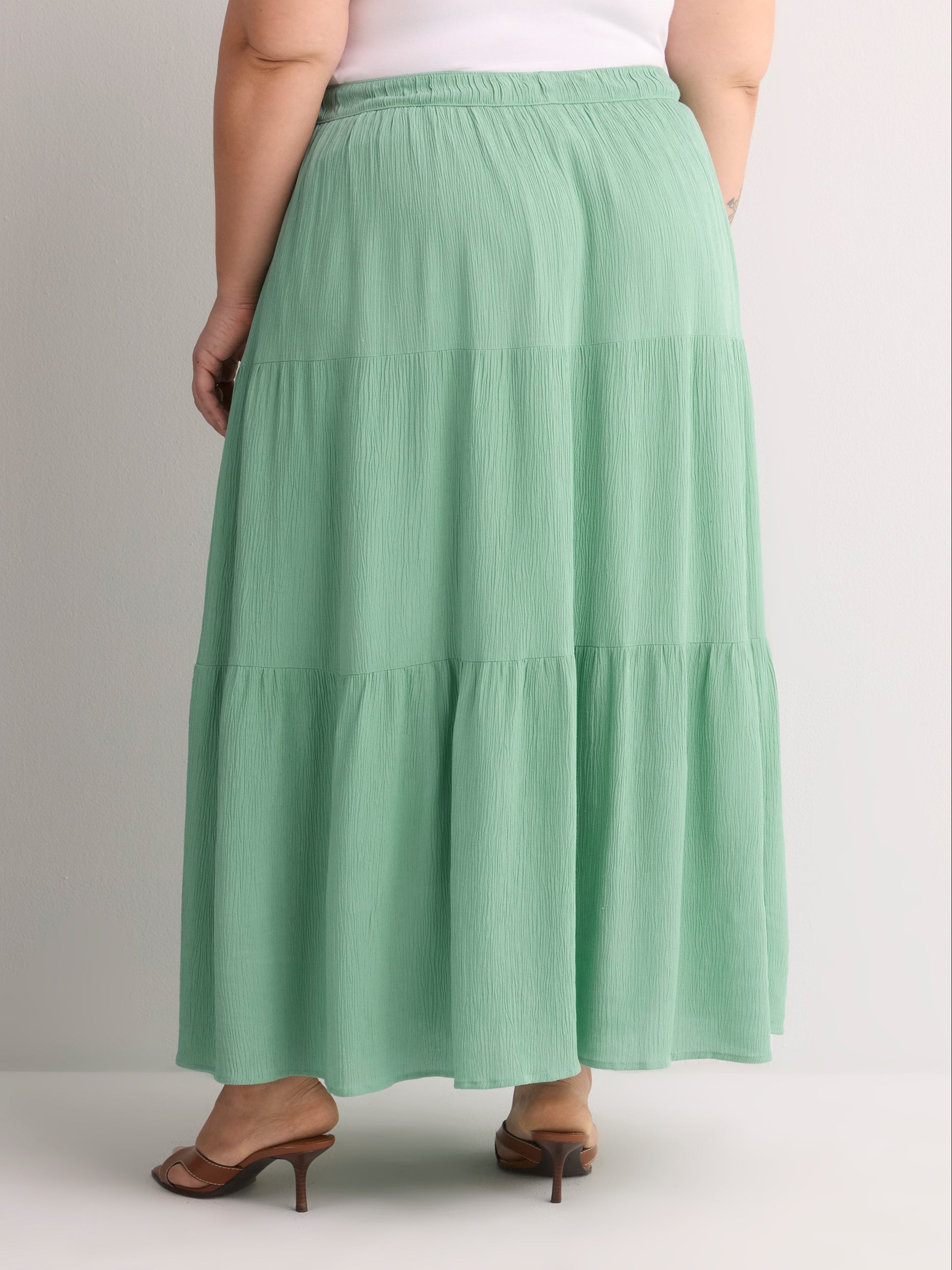 Pull-On Boho Maxi Skirt