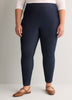 Medium Blue Denim Legging with Side Slits