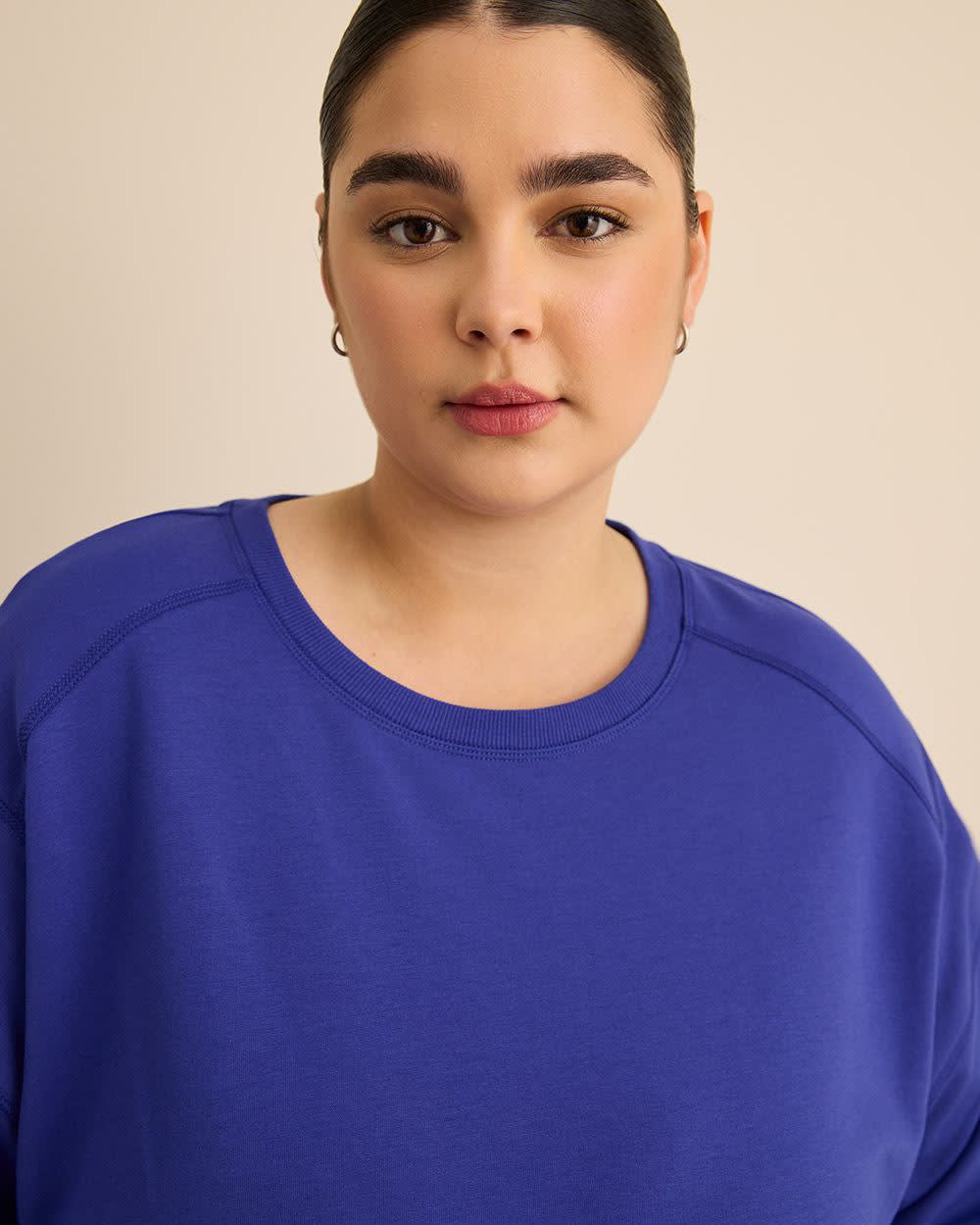 Pull à col rond en tricot français - Active Zone