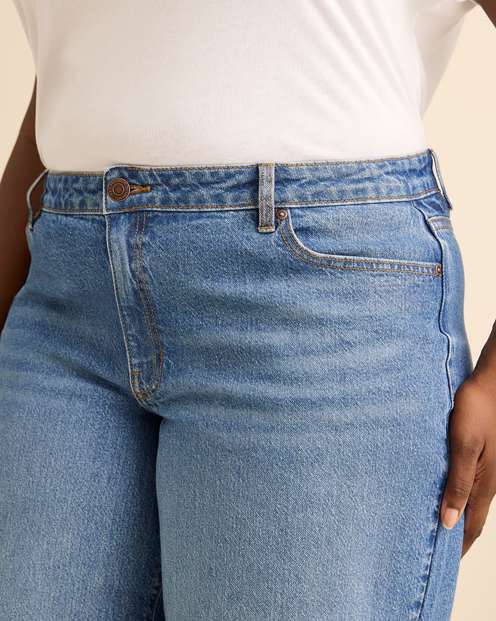 Low Rise Baggy Wide Leg Denim - Addition Elle
