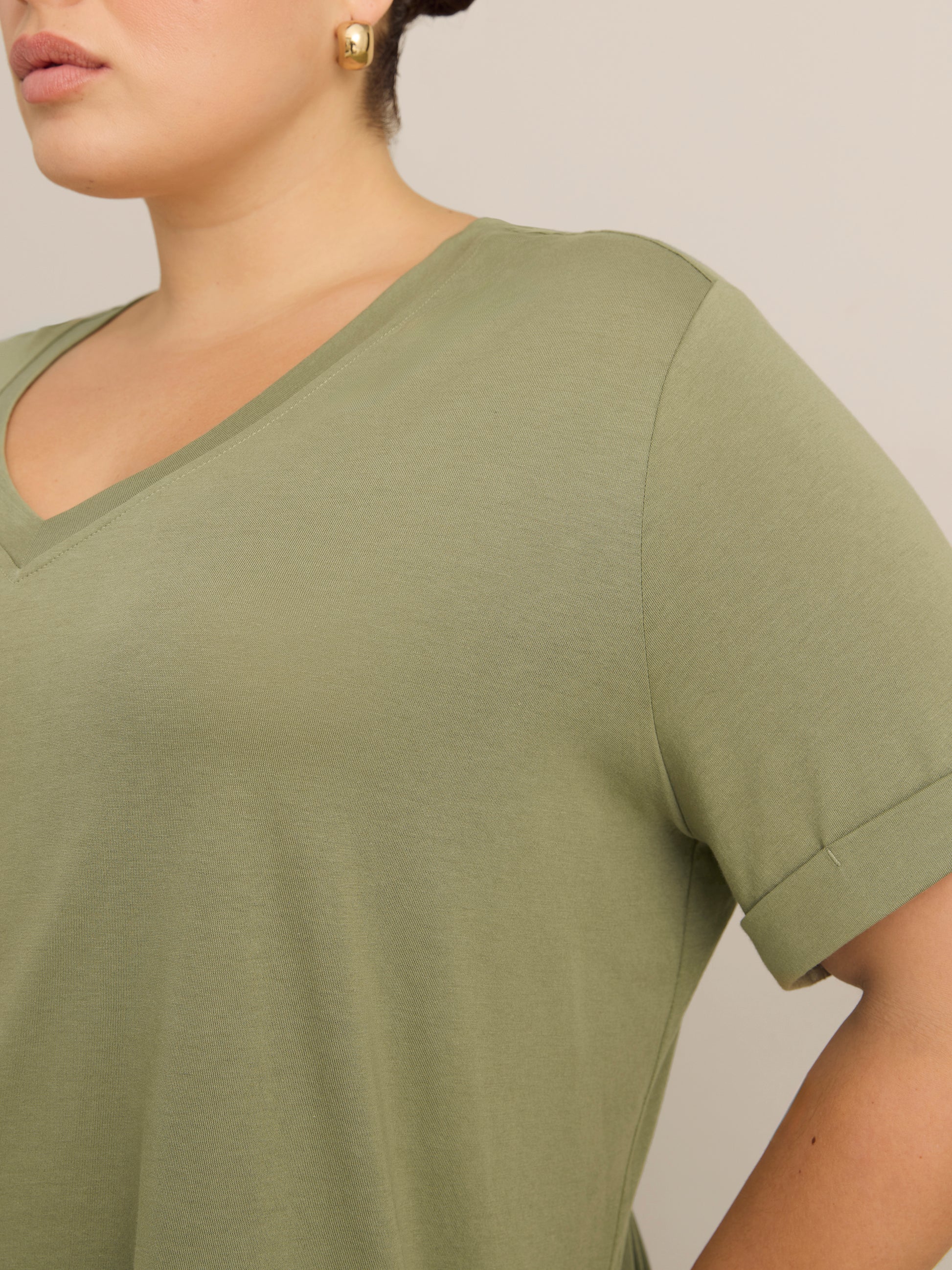 Responsible, Boyfriend-Fit Tee with Slits