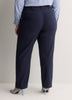 Petite, Navy Savvy-Fit Straight-Leg Pant - PENN. Essentials