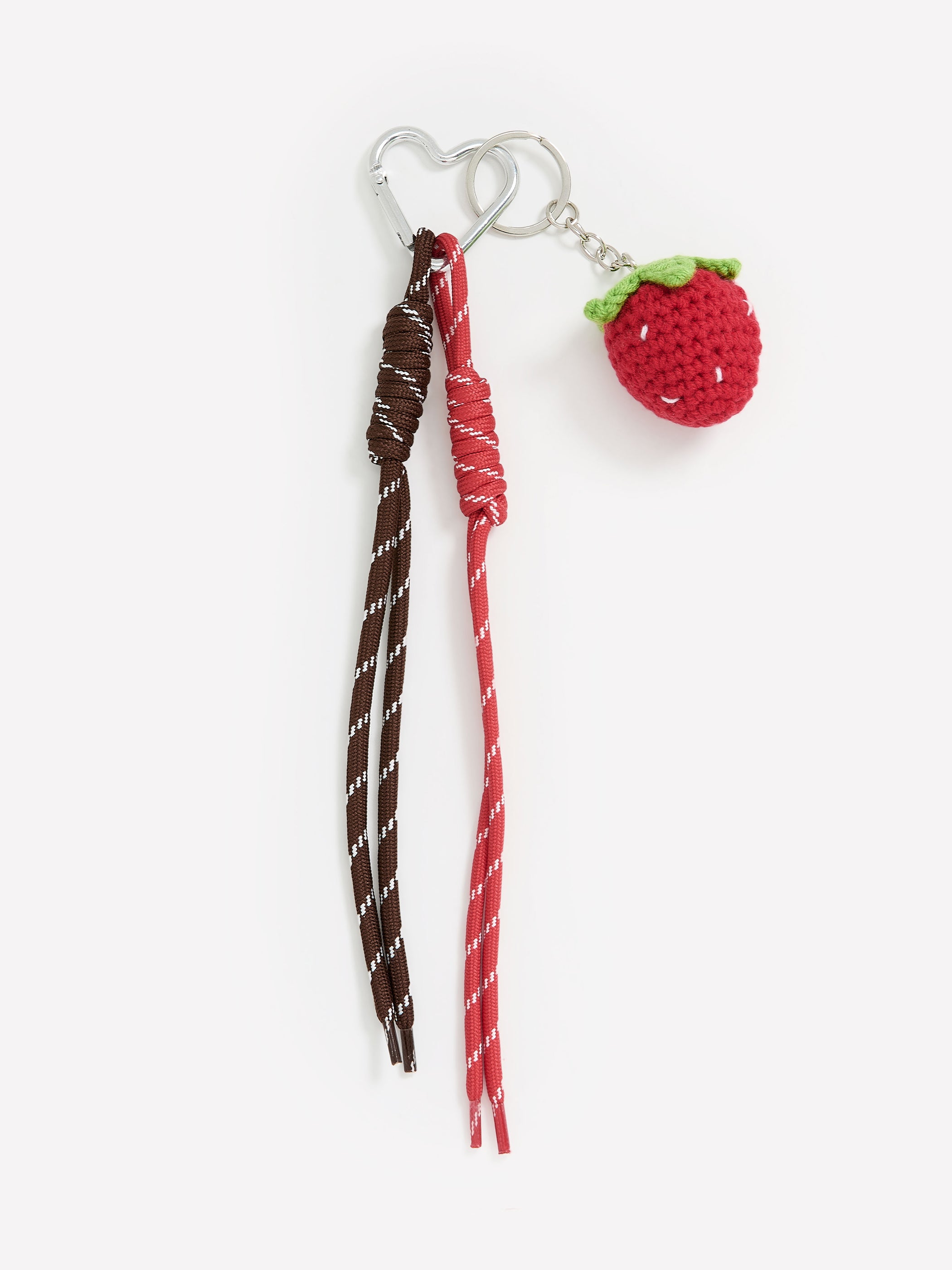 Strawberry Keychain with Ropes