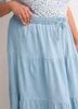 Denim Pull-On Boho Maxi Skirt - d/C JEANS