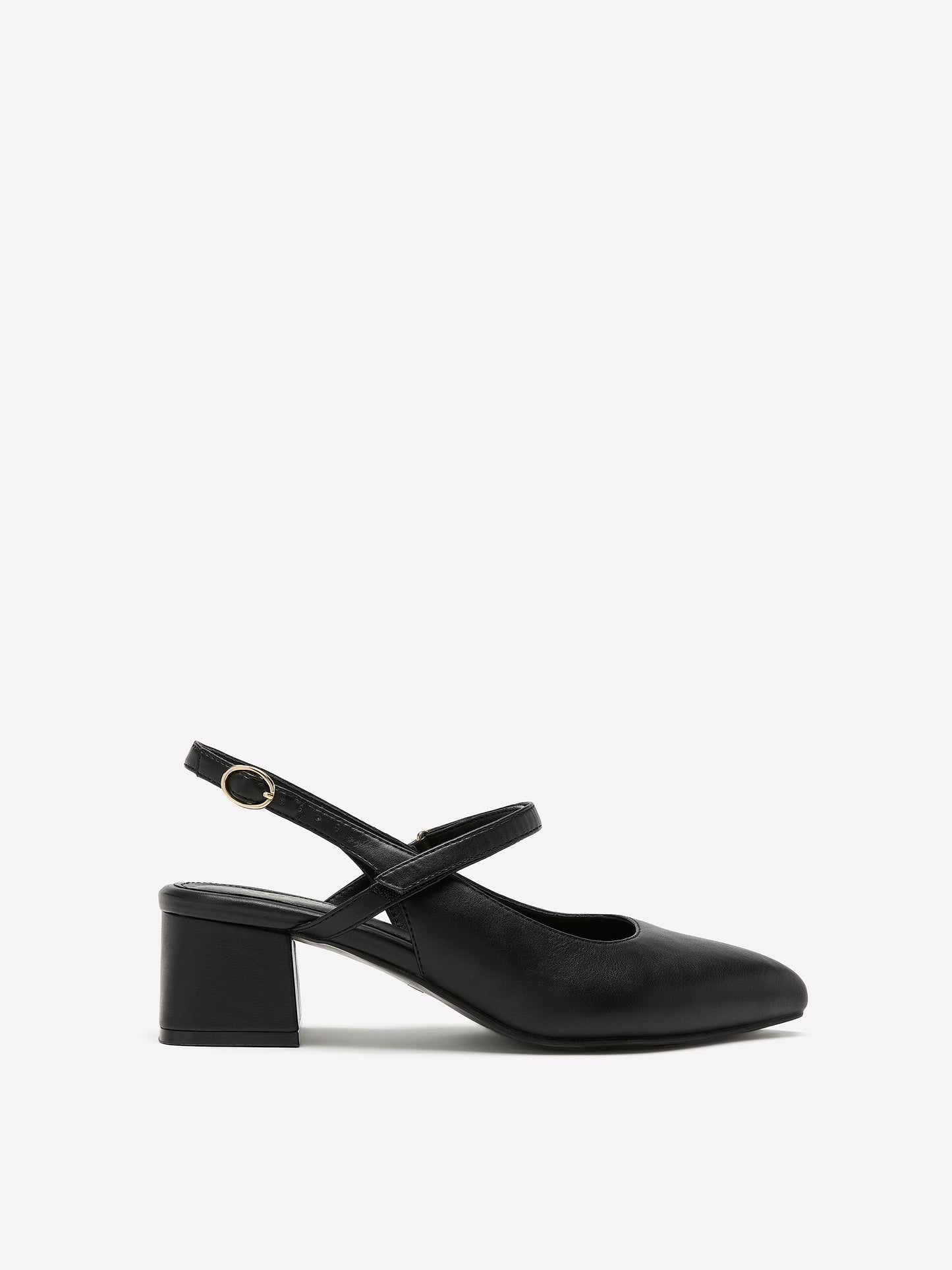 Extra Wide Width, Pointed-Toe Slingback with Block Heel
