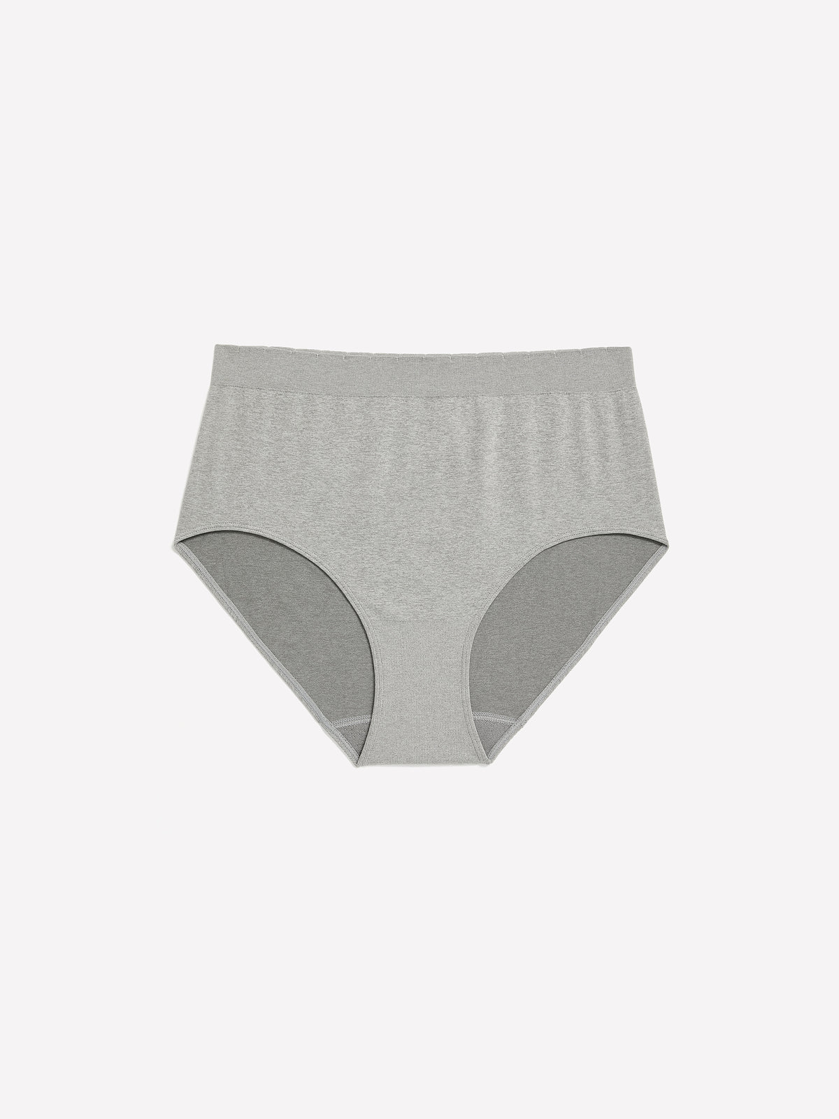 Heather Grey Seamless Full Brief - tiVOGLIO