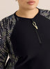 Black Wave-Print Long-Sleeve Rashguard - Active Zone