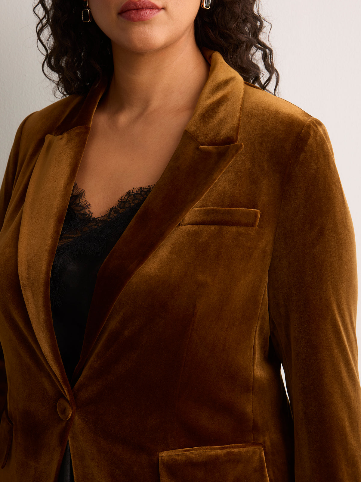 Golden Velvet Blazer