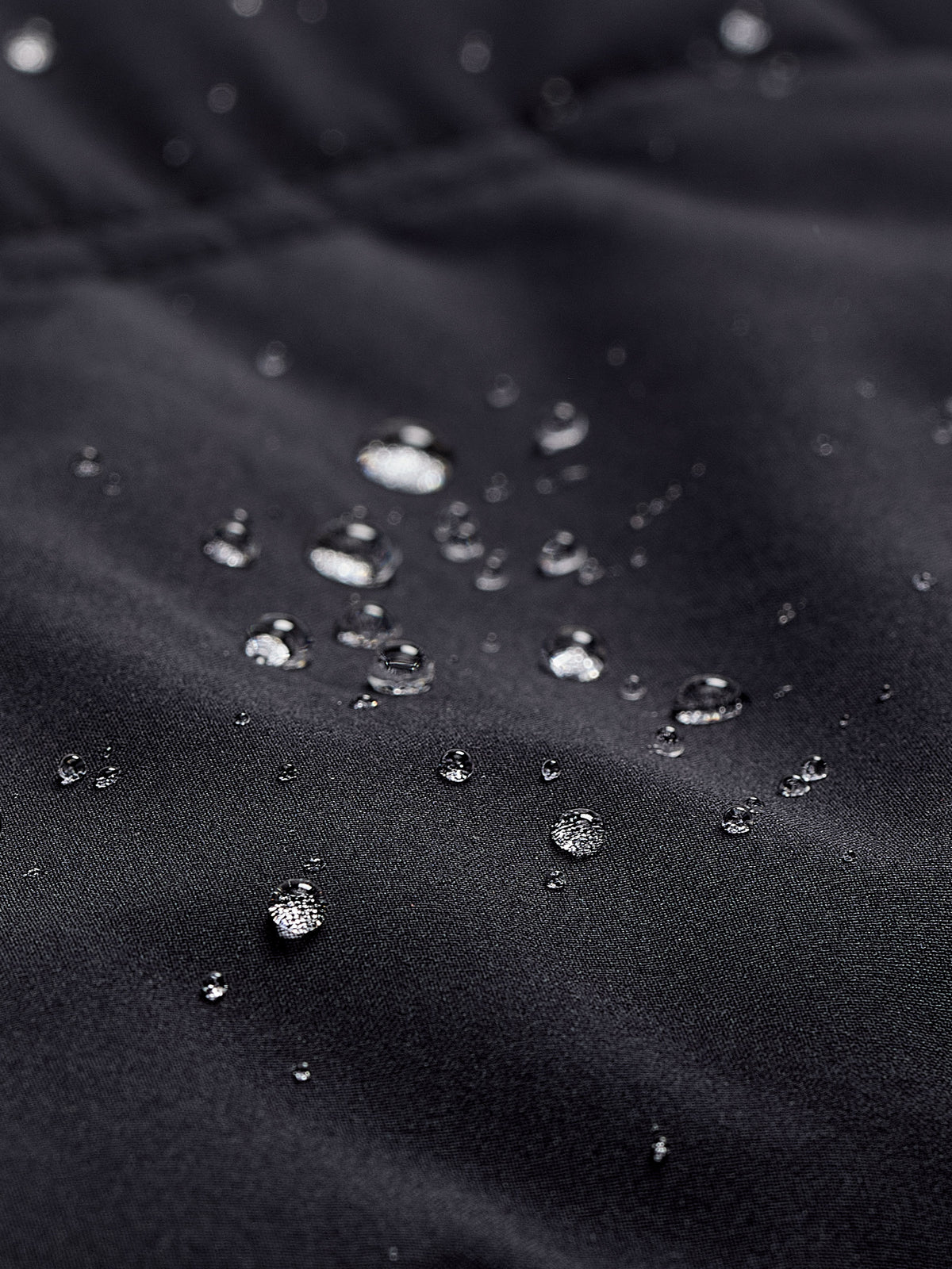 Black Hooded Knee-Length Stretch Puffer Jacket