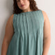 Sleeveless Swing Pintuck Knit Top