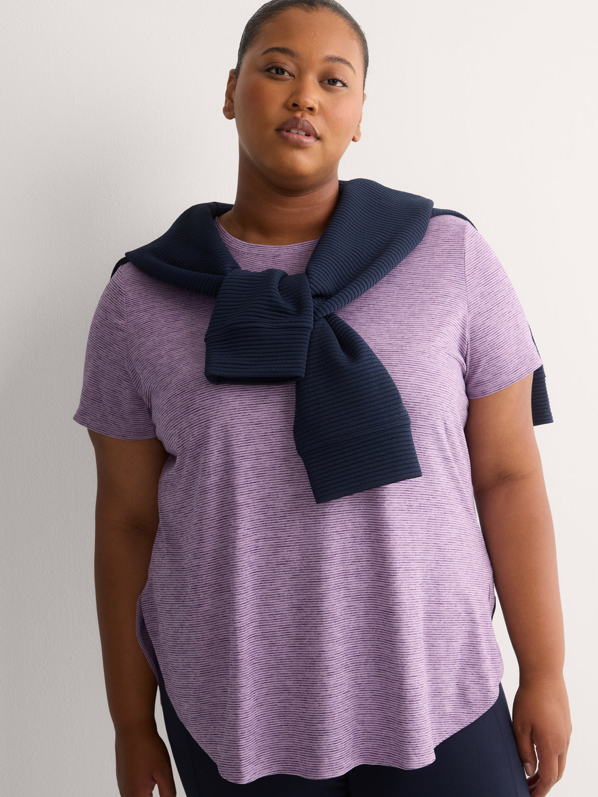 Go Dri Swift Striped Tunic Tee - Skechers