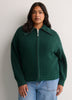 Straight Zippered Sweater Cardigan