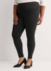 Charcoal Wide Pinstripe Tummy-Control Legging