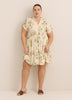 Responsible, Short Dolman-Sleeve Tiered Popover Dress