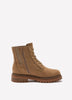 Extra Wide Width, Taupe Faux-Suede Lace-Up Hiker Bootie