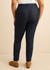 Faux Denim Legging With Lace Detail