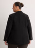 Black Double-Breasted City Blazer