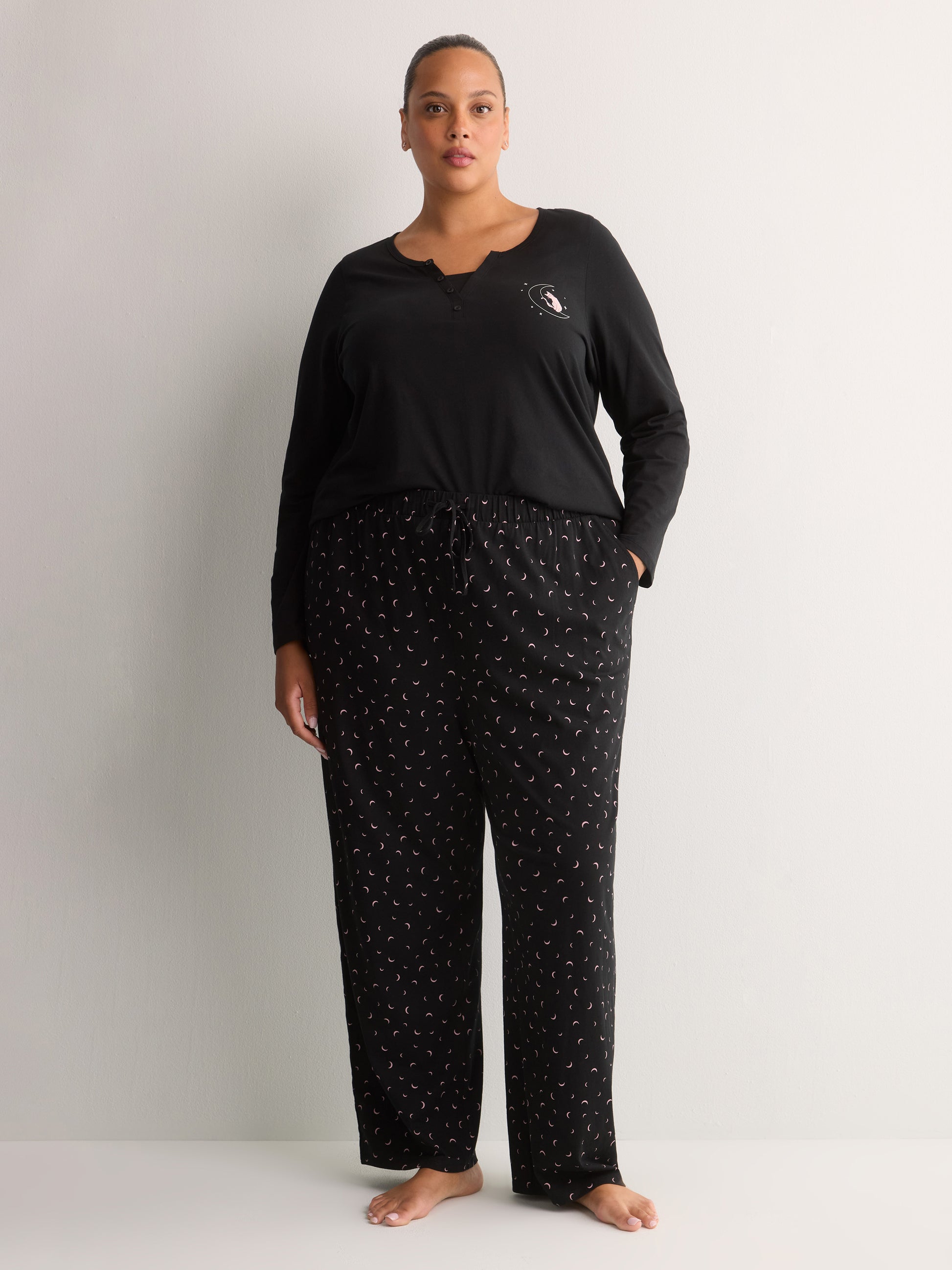 Printed Straight-Leg Cotton Knit Pyjama Pant - tVOGLIO